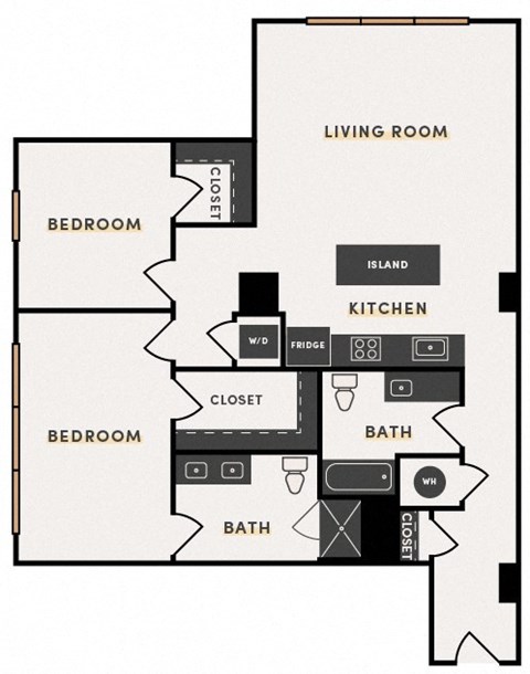 a floor plan of a house